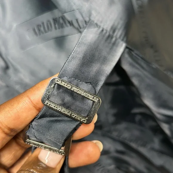 Elegant Black Pinstripe Men's Vest - Picture 4 of 6